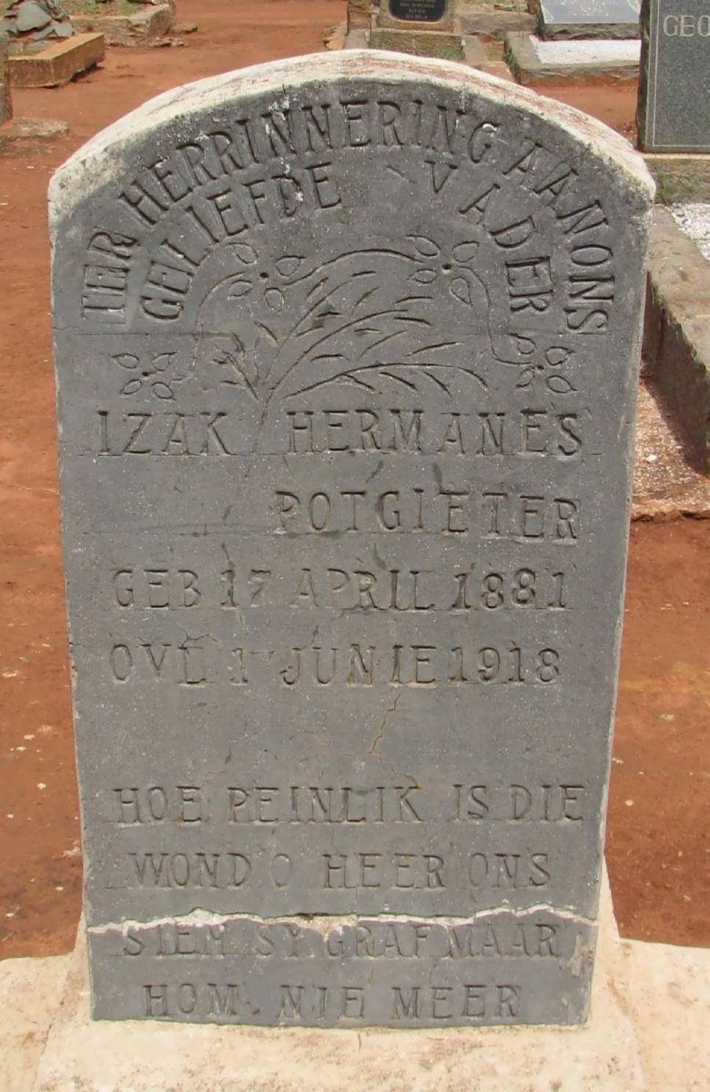 POTGIETER Izak Hermanes 1881-1918