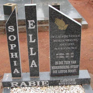 RABIE Sophia Ella nee STRYDOM 1924-1986