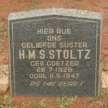 STOLTZ H.M.S. nee COETZER 1926-1947