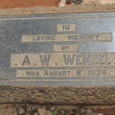 WENZEL A.W. -1926