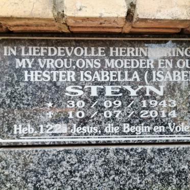 STEYN Hester Isabella 1943-2014