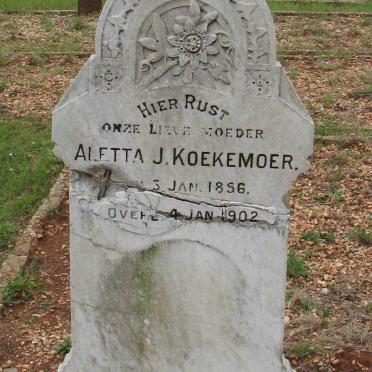 KOEKEMOER Aletta J. 1856-1902