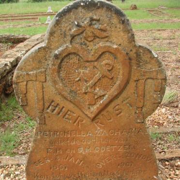 COETZEE Petronella Zacharia 1901-1901