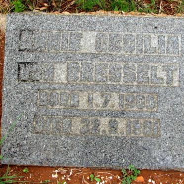 DRESSELT Annie Cecilia, von 1900-1901