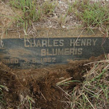 BLUMERIS Charles Henry -1952
