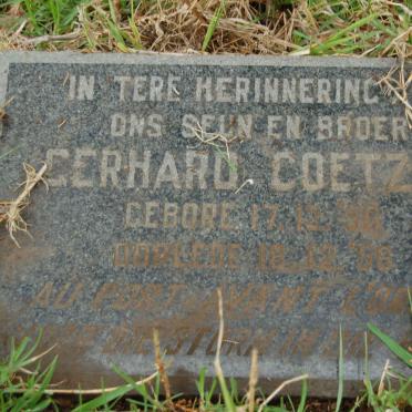 COETZER Gerhard 1956-1956