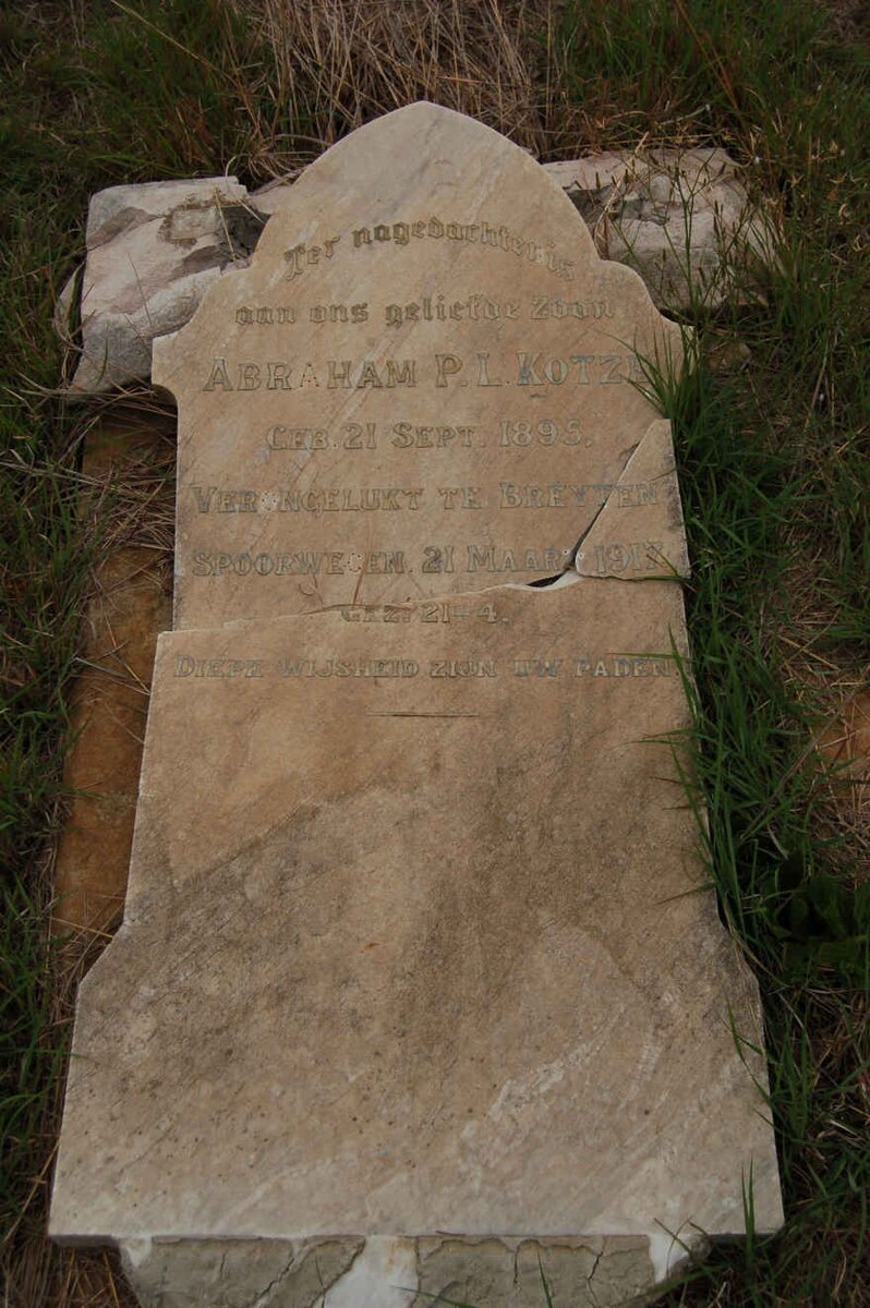 KOTZE Abraham P.L. 1895-1917