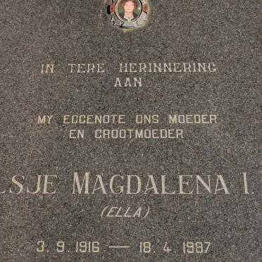 BOTHA Elsje Magdalena I. 1916-1987