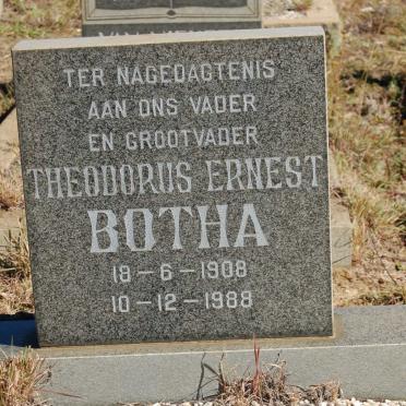 BOTHA Theodorus Ernest 1908-1988