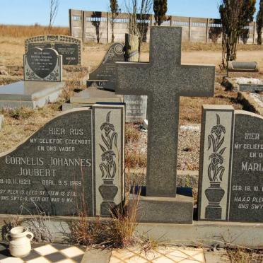 JOUBERT Cornelis Johannes 1929-1969 &amp; Maria Susanna GRUNLING 1935-1992