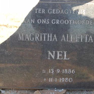 NEL Magritha Alletta C. 1886-1980