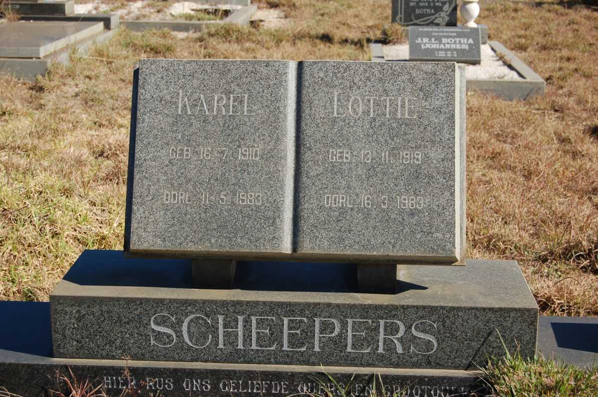 SCHEEPERS Karel 1910-1983 &amp; Lottie 1919-1983