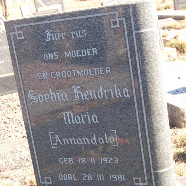 SWART Sophia Hendrika Maria nee ANNANDALE 1923-1981