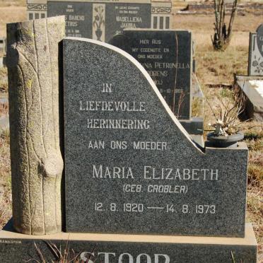 STOOP Maria Elizabeth nee GROBLER 1920-1973