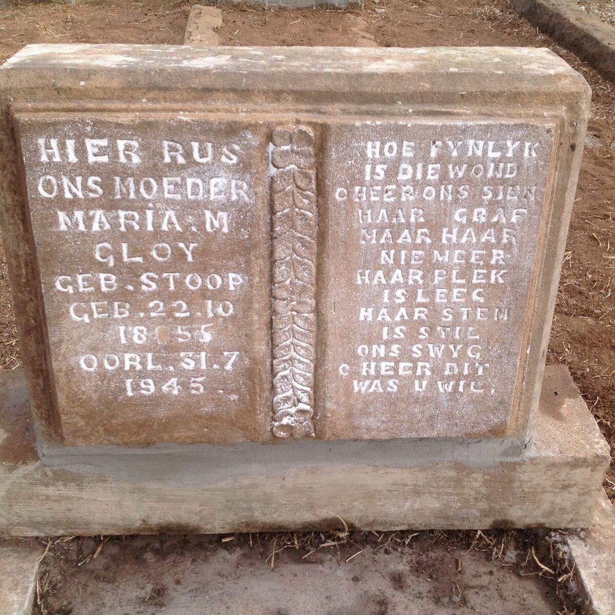 GLOY Maria M. nee STOOP 1855-1945