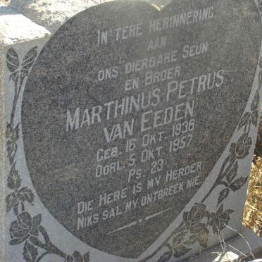 EEDEN Marthinus Petrus, van 1936-1957