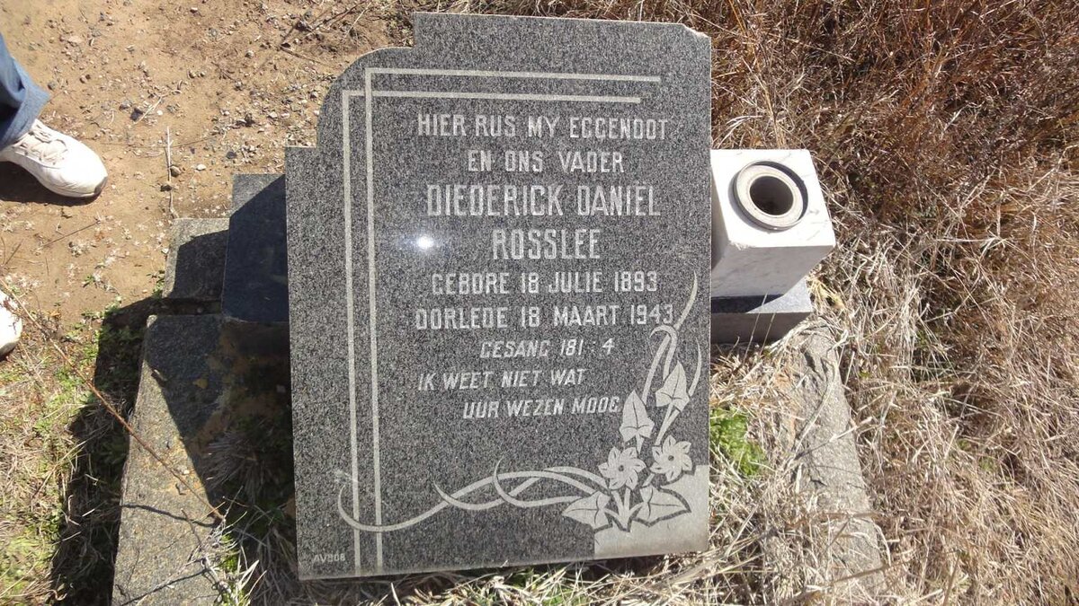 ROSSLEE Diederick Daniel 1893-1943