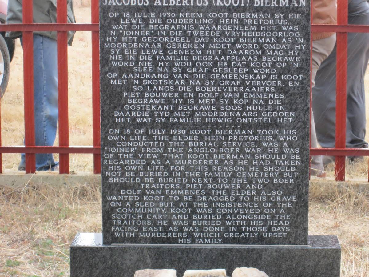 BIERMAN Jacobus Albertus -1930