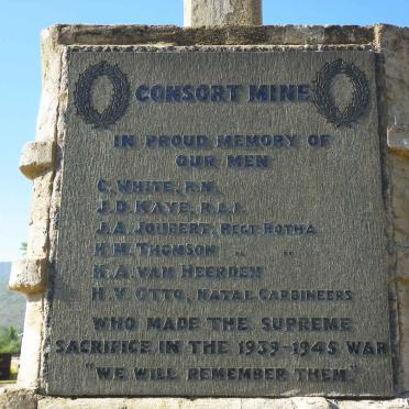Mpumalanga, BARBERTON, British Military Garden of Remembrance_2, Consort Mine WWII memorial