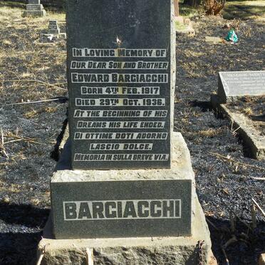 BARGIACCHI Edward 1917-1936