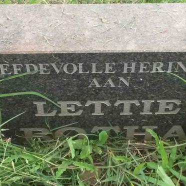 BOTHA Lettie
