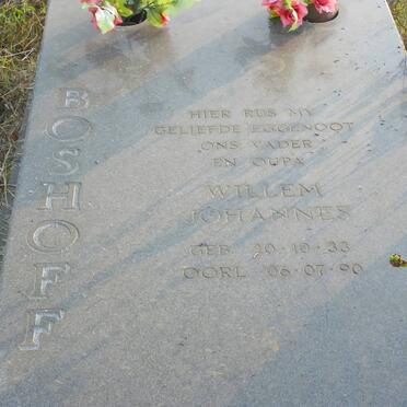 BOSHOFF Willem Johannes 1933-1990