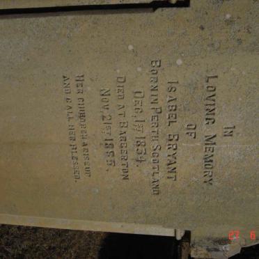 BRYANT Isabel 1834-1885