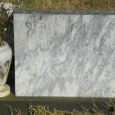 CLUS Sybil, le nee LUCKHOFF 1921-1979