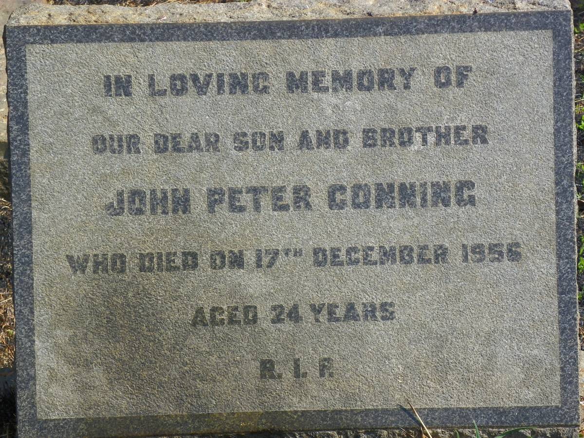 CONNING John Peter -1956