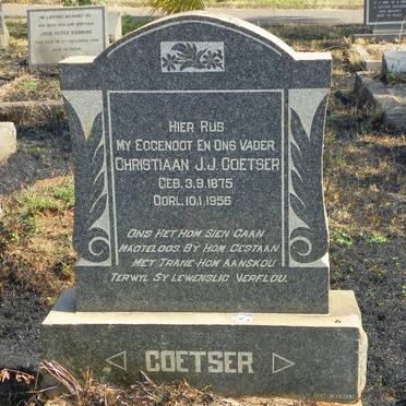 COETSER Christiaan J.J. 1875-1956