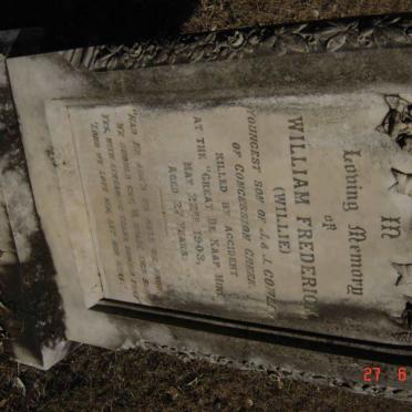 COWLEY William Frederick -1903