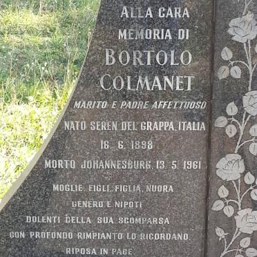 COLMANET Bortolo 1898-1961