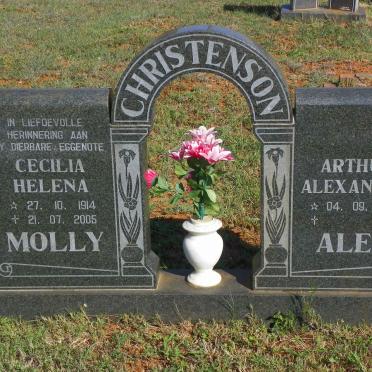 CHRISTENSON Arthur Alexander 1923- &amp; Cecilia Helena 1914-2005