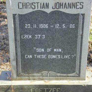 COETZEE Christian Johannes 1906-1986