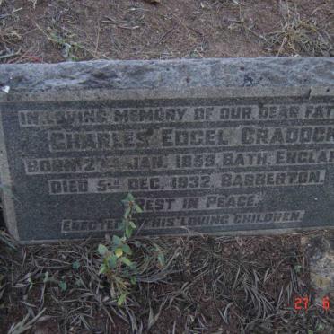 CRADOCK Charles Edgel 1859-1932