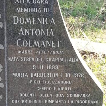 COLMANET Domenica Antonia 1899-1976