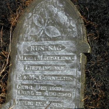 CORNELIUS Maria Magdalena 1939-1940