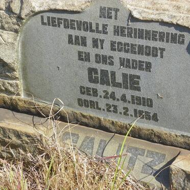 CALITZ Calie 1910-1954