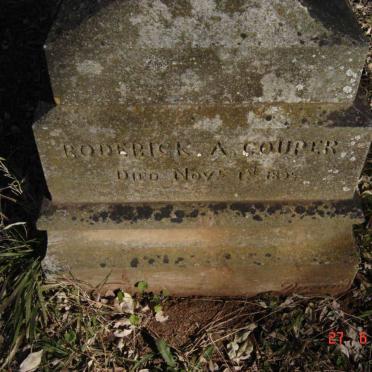 COUPER Roderick A. -1895