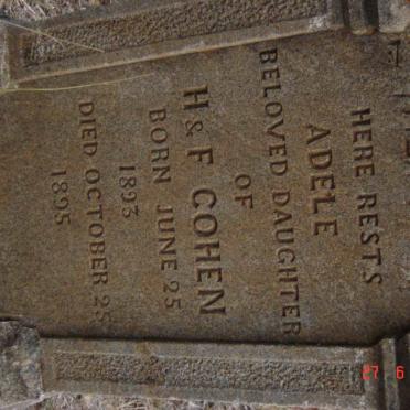 COHEN Adele 1893-1895