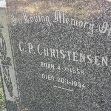 CHRISTENSEN C.P. 1854-1934