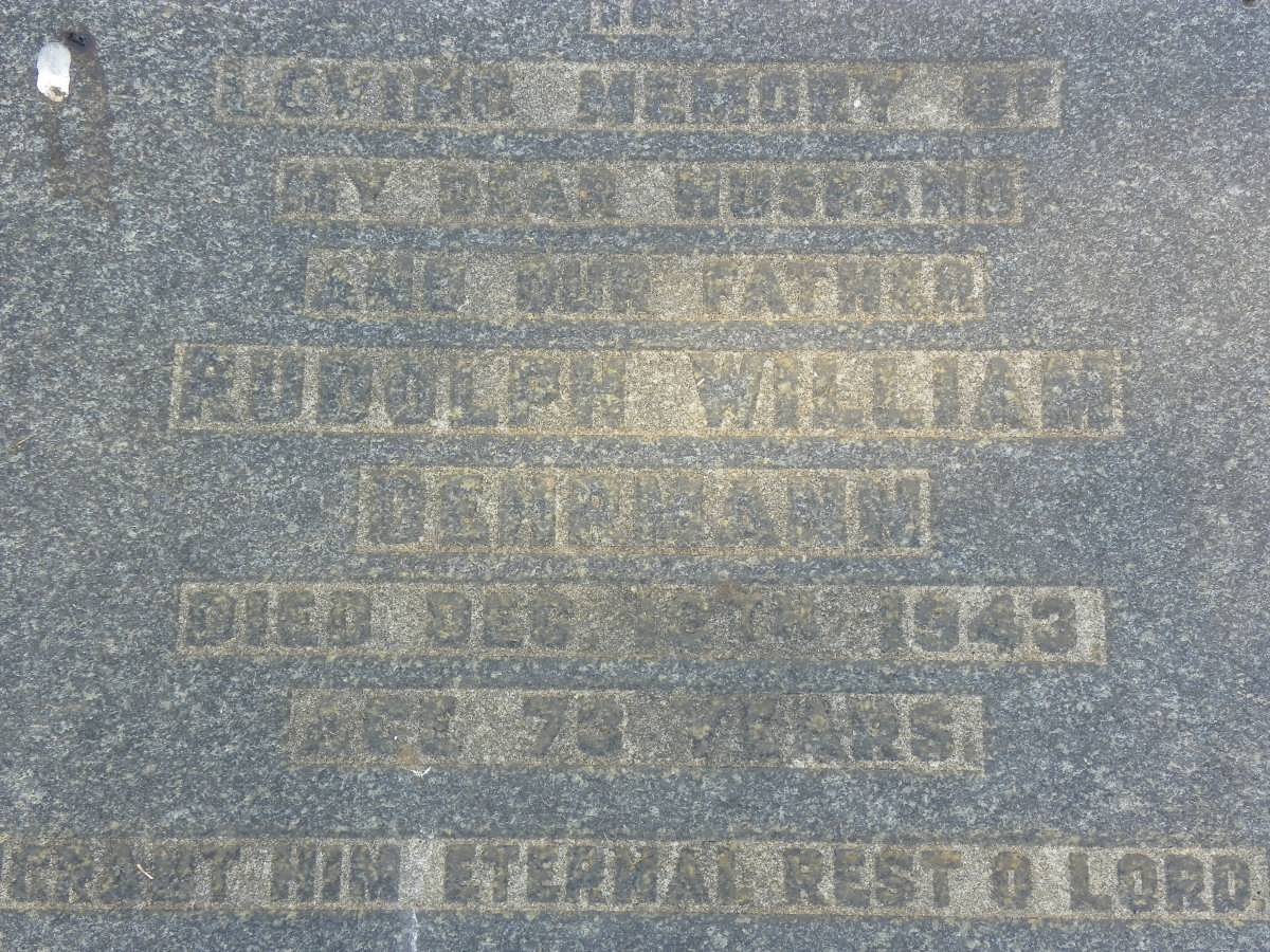 DEHRMANN Rudolph William -1943