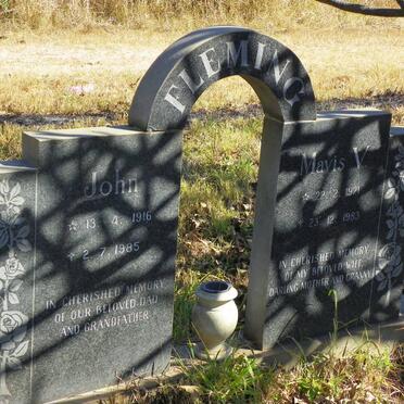 FLEMING John 1916-1985 &amp; Mavis V. 1921-1983