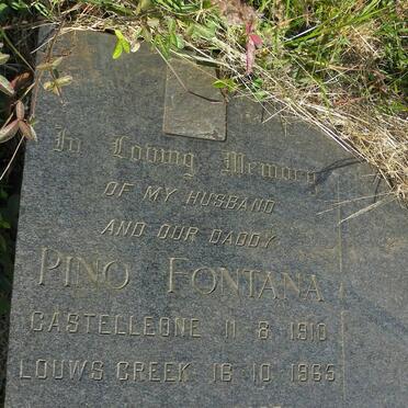 FONTANA Pino 1910-1965