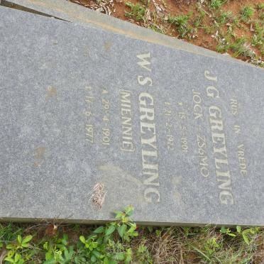 GREYLING J.G. 1901-1972 &amp; W.S. 1901-1977