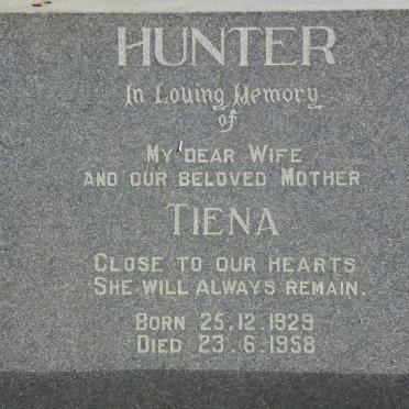 HUNTER Tiena 1929-1958