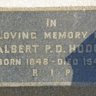 HODGE Albert P.D. 1848-1940