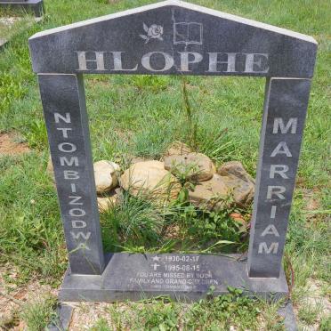 HLOPHE Ntombizodwa Marriam 1930-1995