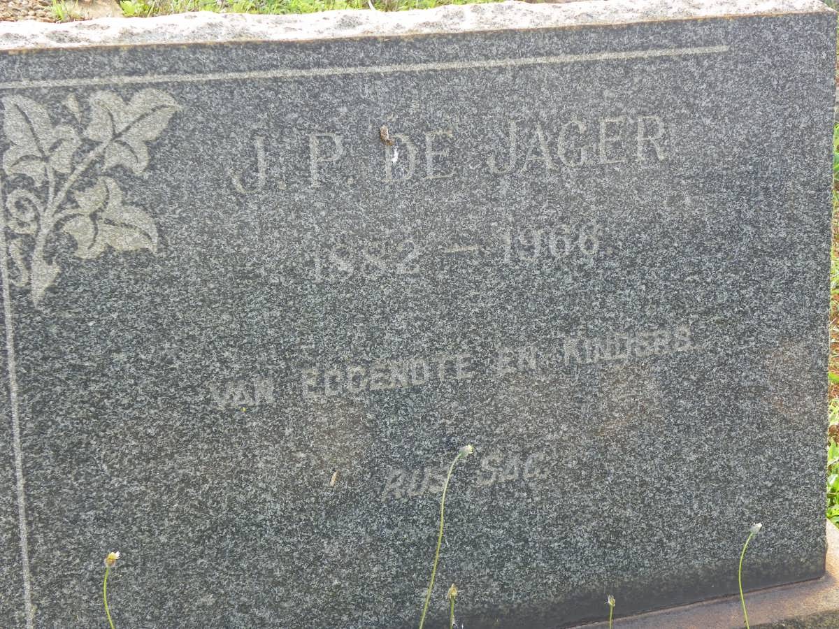 JAGER J.P., de 1882-1966