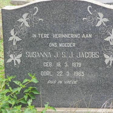 JACOBS Susanna J.S.J. 1879-1965